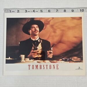 Vintage Tombstone Movie Promo Photo 8x10 Val Kilmer Doc Holliday 1993 AGFA